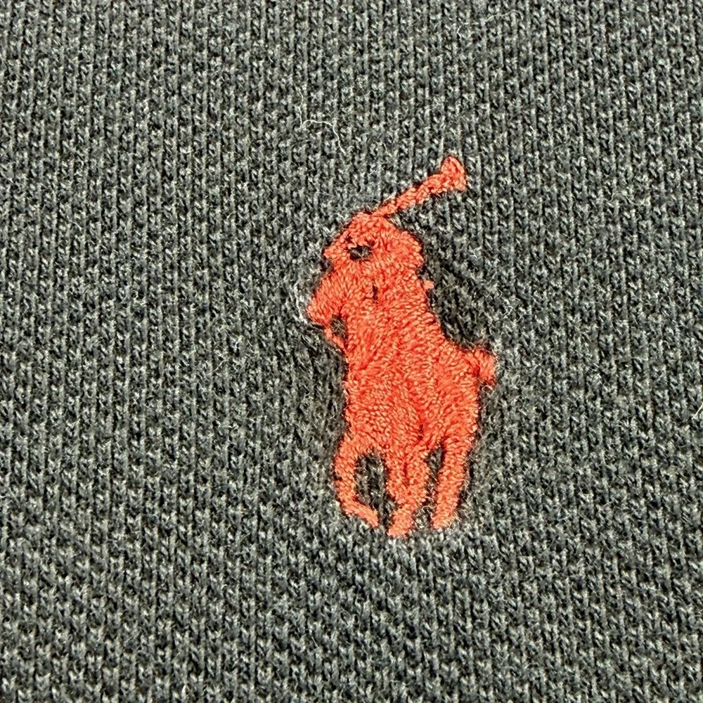 Vintage Polo Ralph Lauren Polo Shirt Mens XL Black Pique Cotton Red Pony 90s